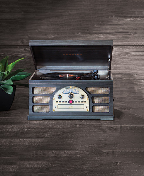 retro themed vinyl record player
