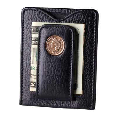 Indian Head Money Clip, Black - Creations and Collections
