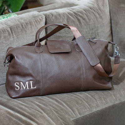 Stanford Genuine Leather Duffel Bag - Creations and Collections