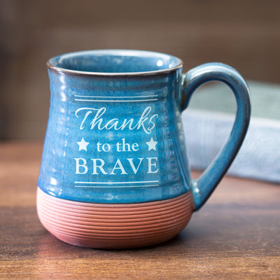 Thanks to the Brave Mug Front - Creations and Collections