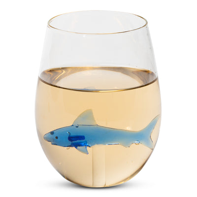 Great White Shark Stemless Wine Glass - Creations and Collections