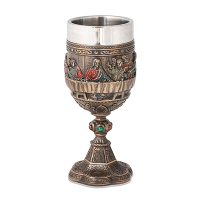 Last Supper Kiddush Shabbat Cup Chalice - Creations and Collections