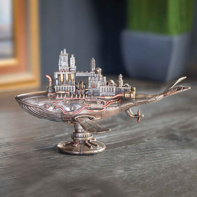 Steampunk 52 Hertz Colony Whale Statue - Creations and Collections