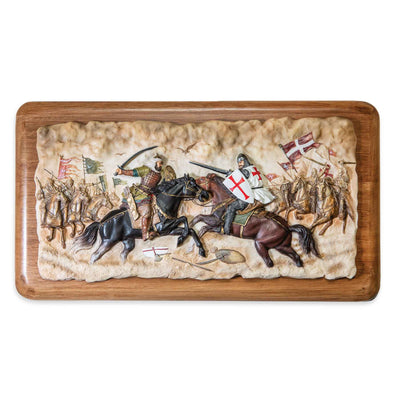Crusader Battle Of Hattin Wooden Wall Plaque - Creations and Collections