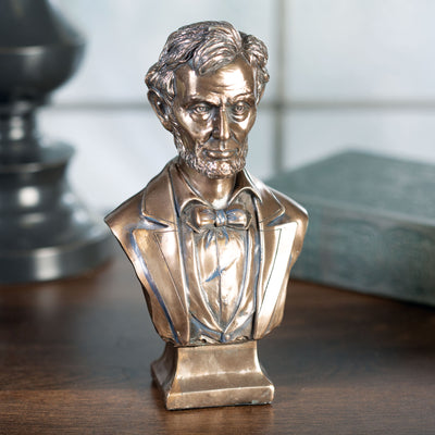 Abraham Lincoln Bronze Bust Statue - Creations and Collections