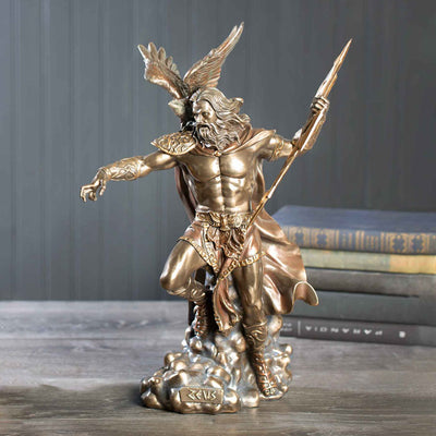 Enhance Your Space with a Majestic Zeus Sculpture: Perfect for Home or Office Decor