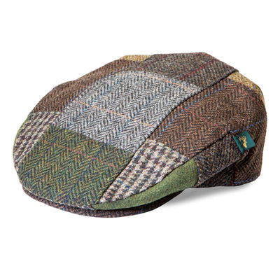 Green Patchwork Flat Cap - Creations and Collections