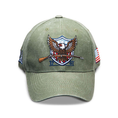Eagle Holding Rifle Hat - Creations and Collections