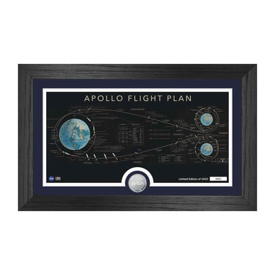 Apollo Flight Plan Framed Print - Creations and Collections