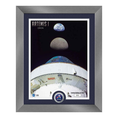 Artemis Orion Moon Earth Framed Print - Creations and Collections