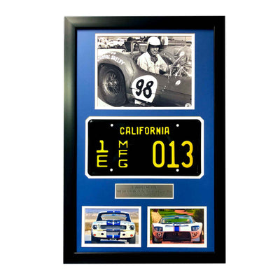 Carroll Shelby Framed Ford Test License Plate Collage - Creations and Collections