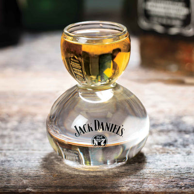 Jack Daniel's Whiskey on Water Glass - Creations and Collections