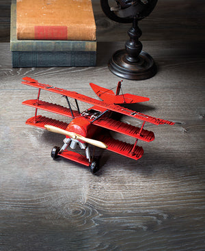 Image of a red model triplane.