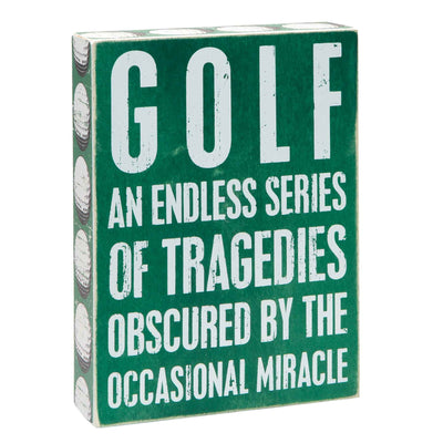 Golf Box Sign - Creations and Collections