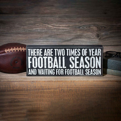 Football Season Box Sign - Creations and Collections