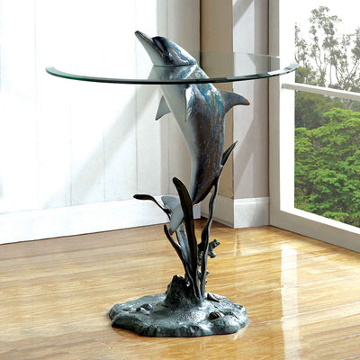 Dolphin End Table - Creations and Collections