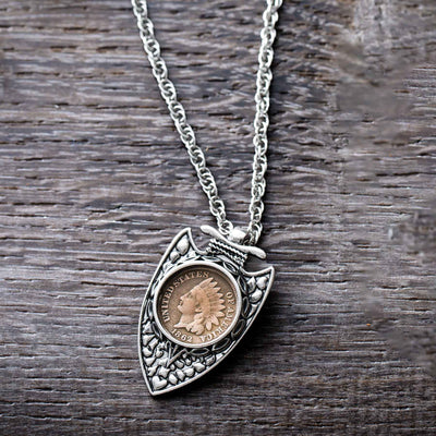 Civil War Coin Arrowhead Pendant - Creations and Collections
