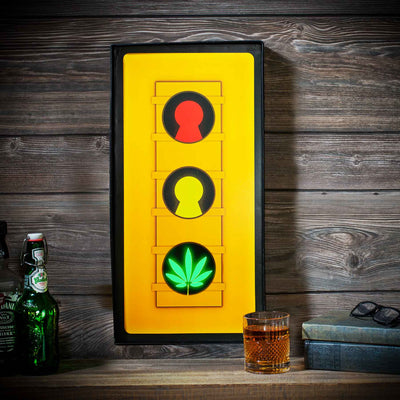 Leaf Traffic Light LED Sign - Creations and Collections