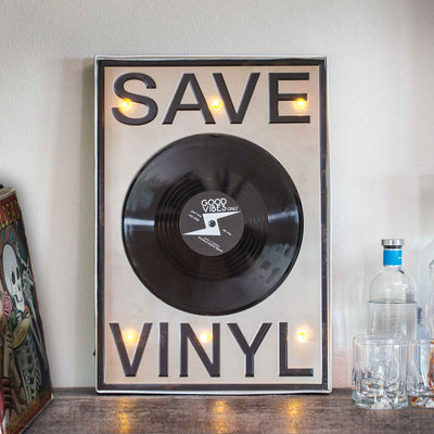 Save Vinyl LED Sign - Creations and Collections