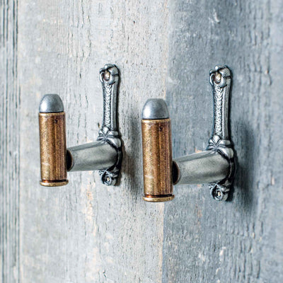 Brass and Silver Bullet Gun and Sword Hanger - Creations and Collections