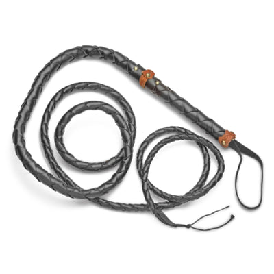 Old West Braided Rawhide Bullwhip - Creations and Collections