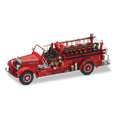 1935 Mack Type 75BX Fire Truck 1:24 Scale Diecast Replica Model - Creations and Collections