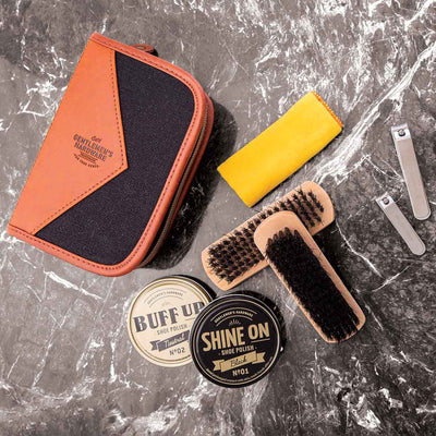 Charcoal Canvas Shoeshine Kit - Creations and Collections