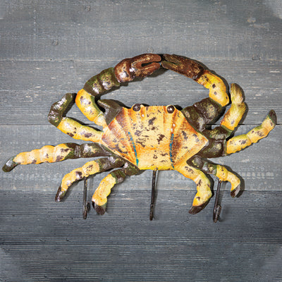 Painted Metal Crab Coat Rack - Creations and Collections