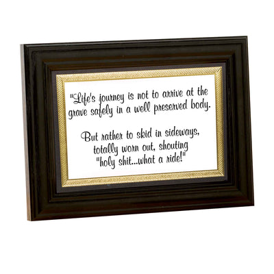 Life's Journey Framed Quote - Creations and Collections