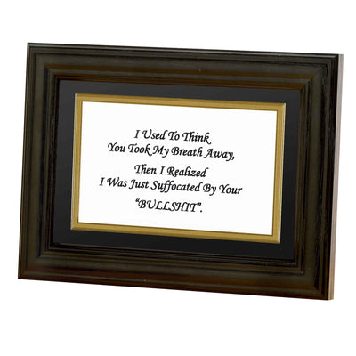 I Used To Think Framed Quote - Creations and Collections