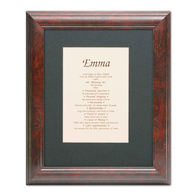 First Name And Meaning Framed Print - Creations and Collections