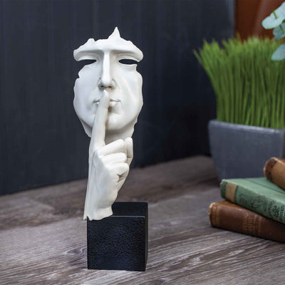 White Hand Hushing Sclupture - Creations and Collections