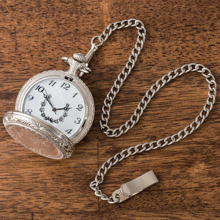 Silver dollar pocket watch online