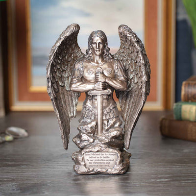 Saint Michael Prayer Monument 9" Sculpture - Creations and Collections
