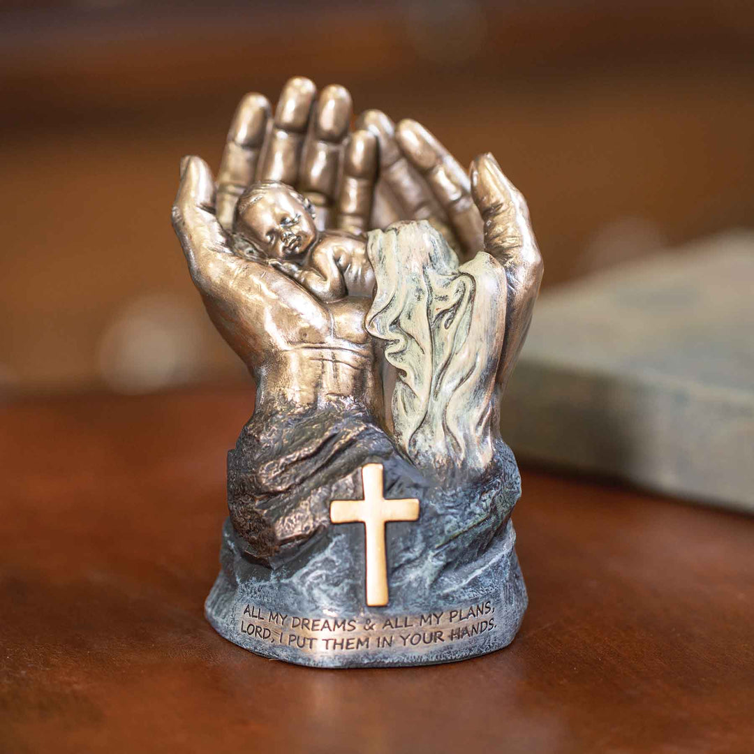 Baby In The Palms Of The Lord Sculpture Creations and Collections