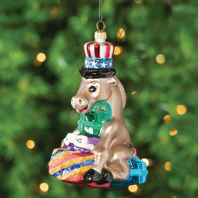 Democratic Donkey Ornament - Creations and Collections